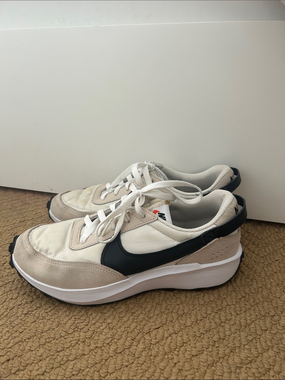 Nike Women’s  White, Black and Beige Sneakers